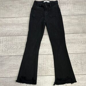 Hidden Chic Black Flare Jeans for Women